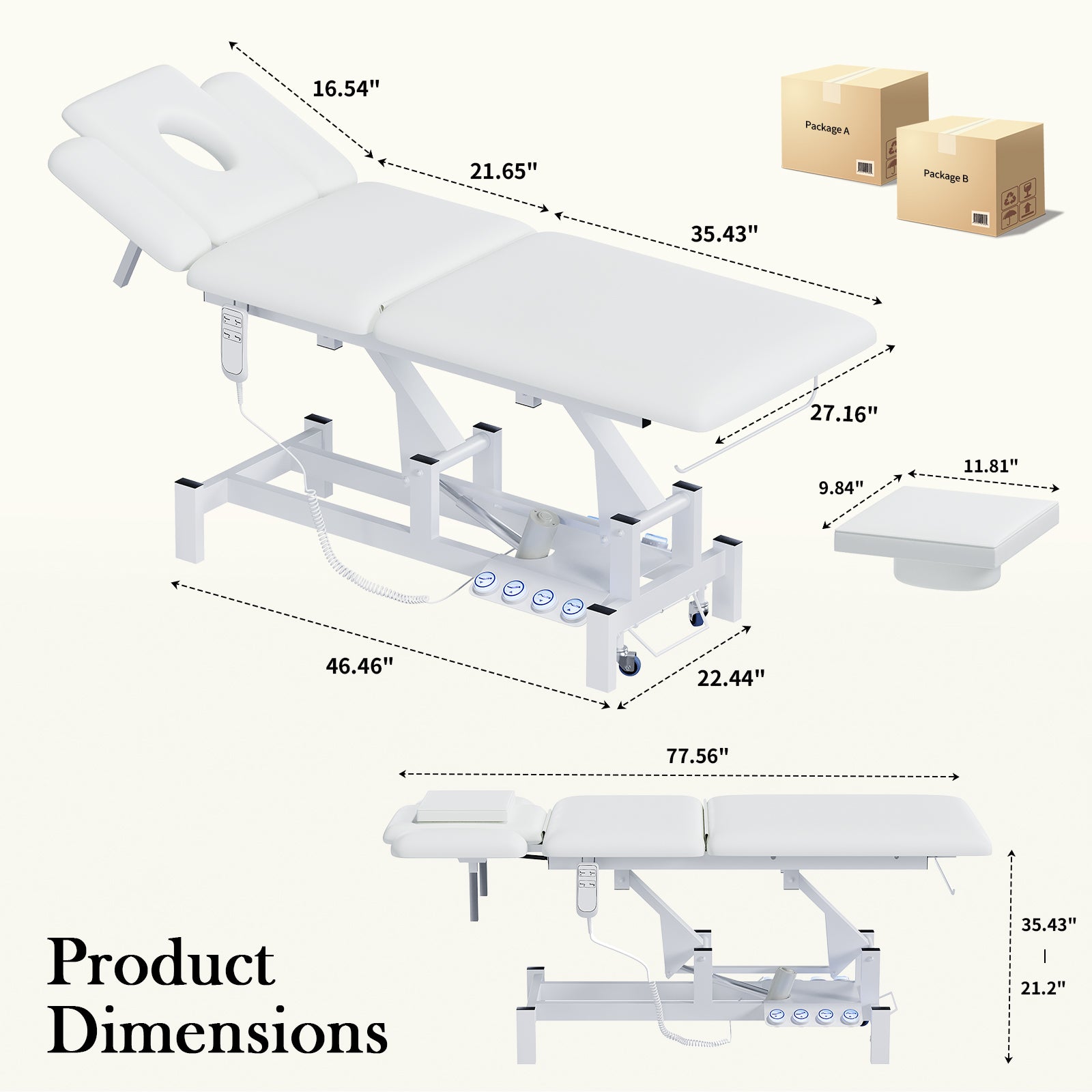 Advwin 2-Motor Electric Massage Treatment Table