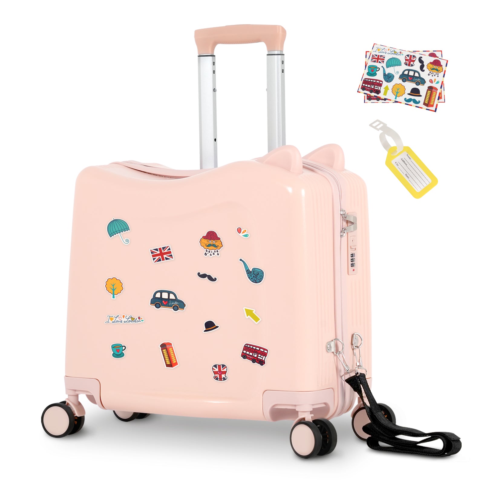 Advwin Kids’ Ride-On Suitcase with Password Lock