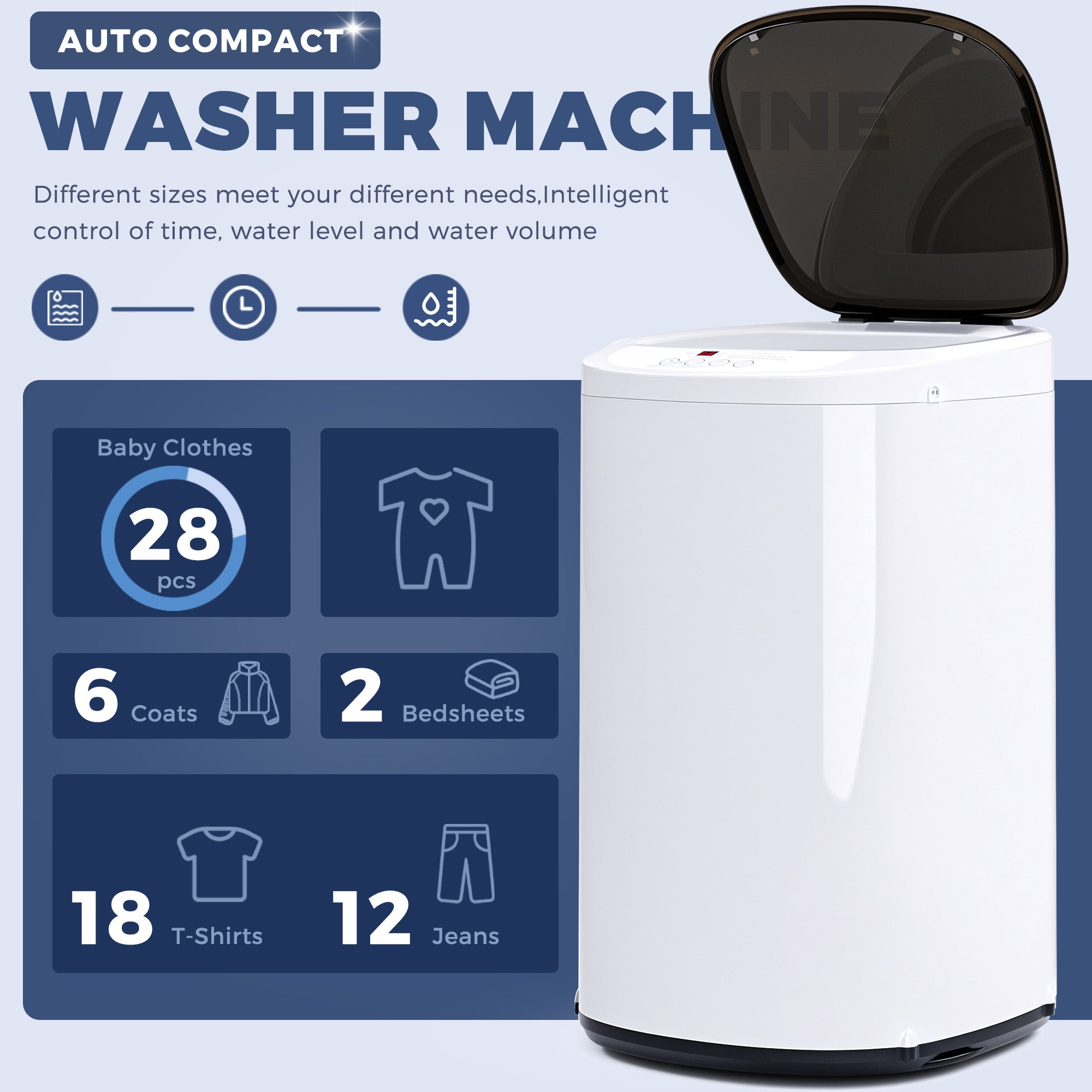 Advwin 1.07 Cu.ft Portable Washing Machine