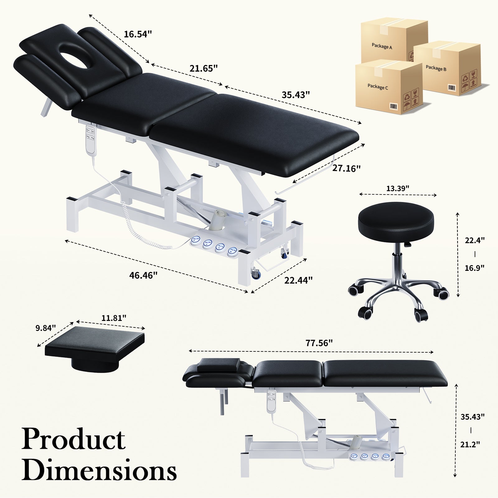 Advwin 2-Motor Electric Massage Treatment Table