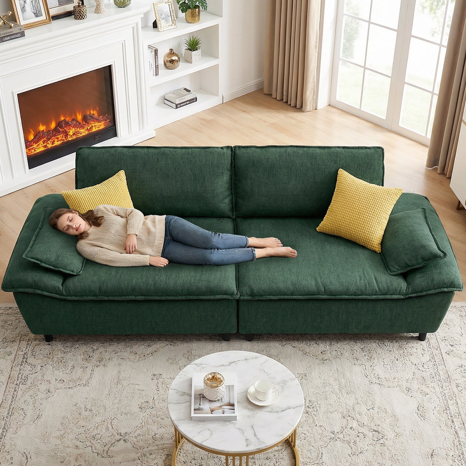 Advwin 114” Oversized Sailboat Cloud Couch