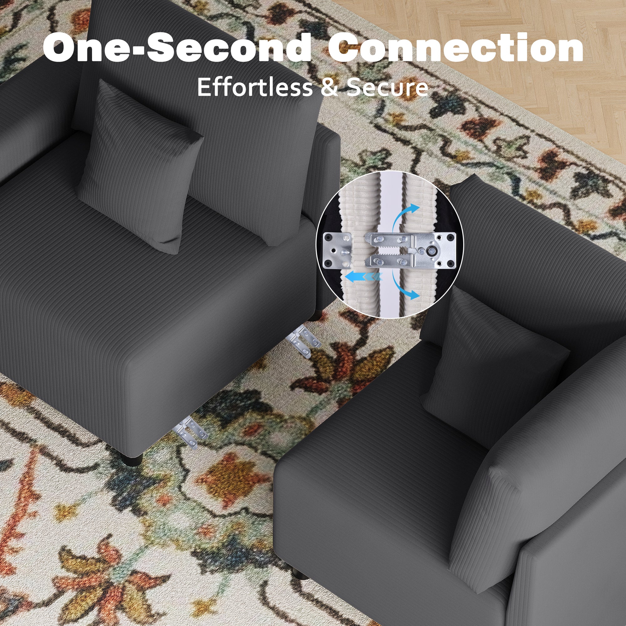 Advwin Luxury Oversized Minimalist Cloud Couch