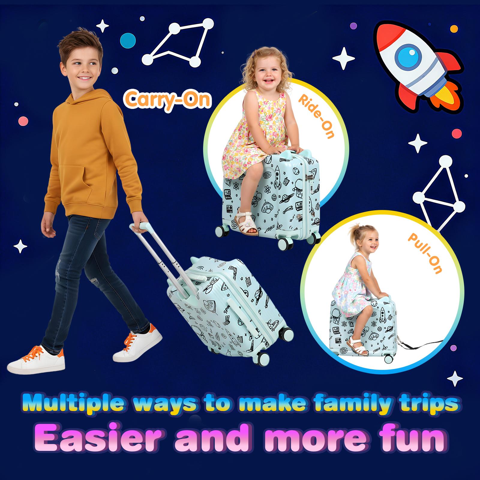 Advwin Kids Ride-On Suitcase DIY Coloring Design