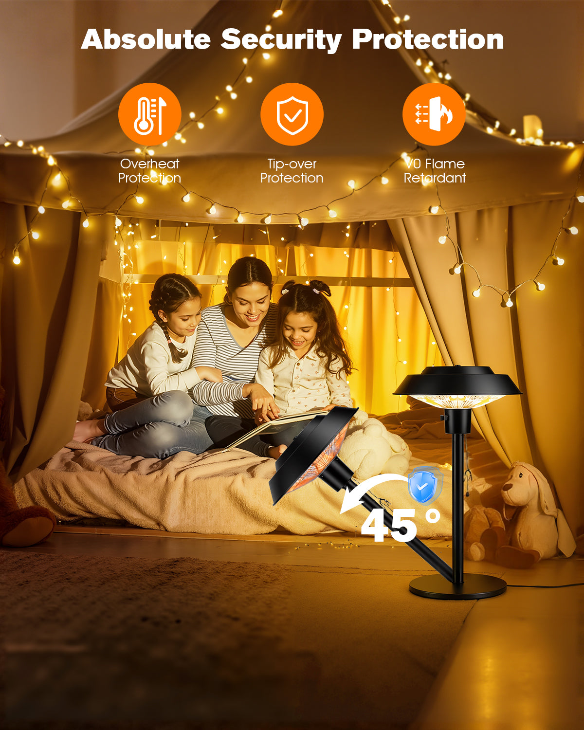 Advwin Electric Infrared Tabletop Patio Heater