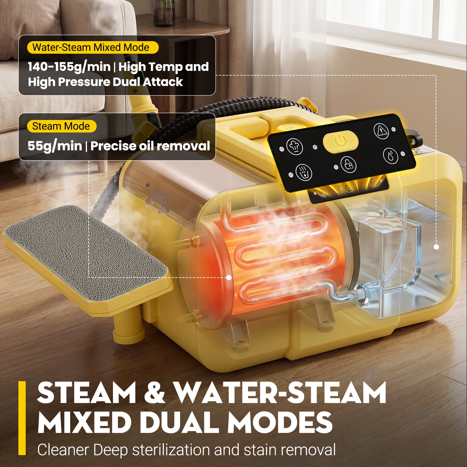 Advwin Steam Cleaner Chemical-Free High-Pressure