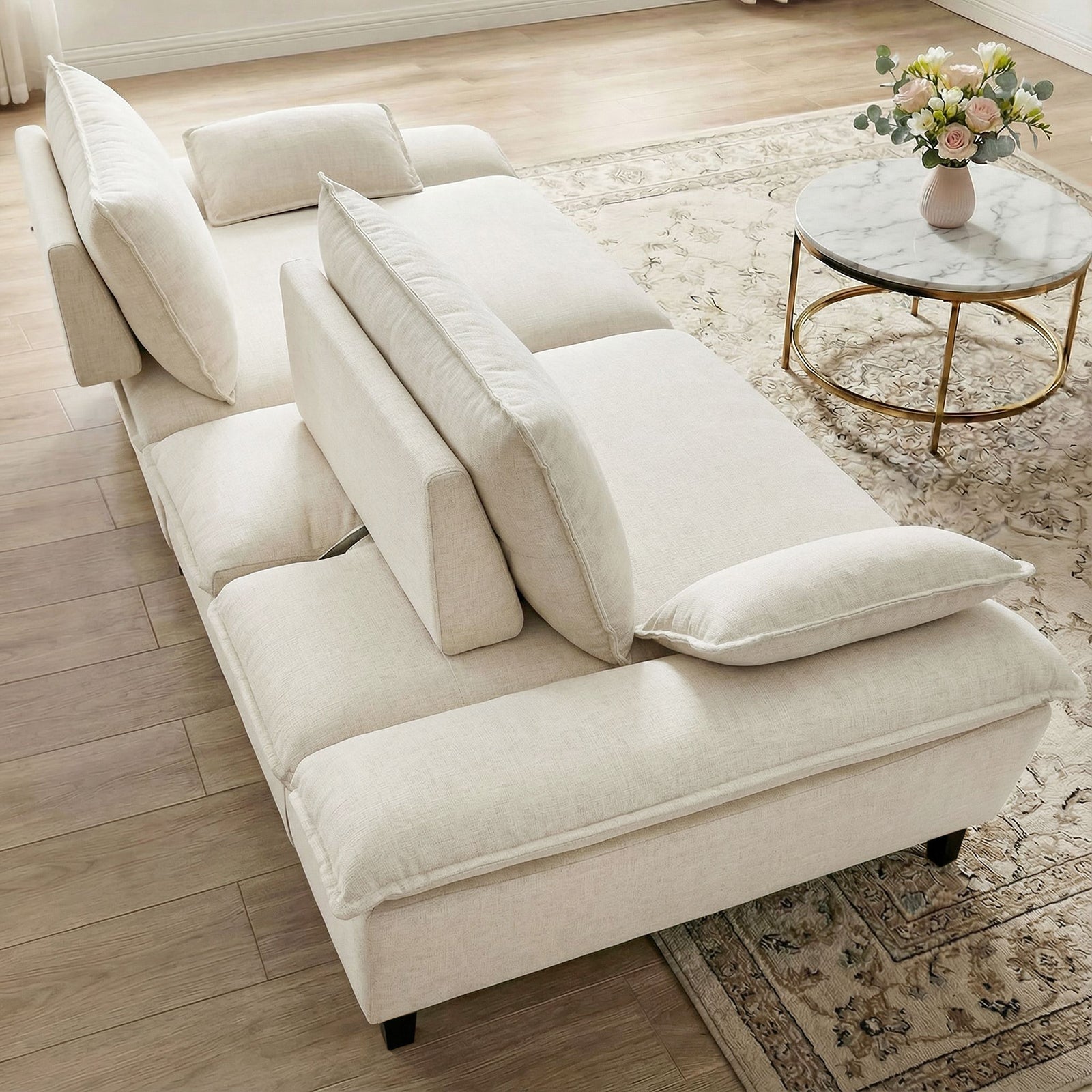 Advwin 114” Oversized Sailboat Cloud Couch