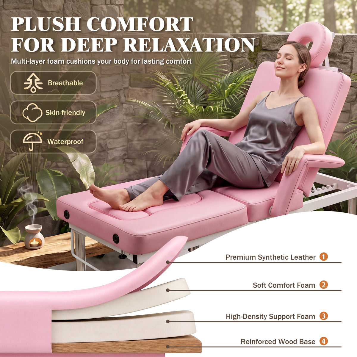 Advwin Massage Table w/ Chest & Abdominal Opening