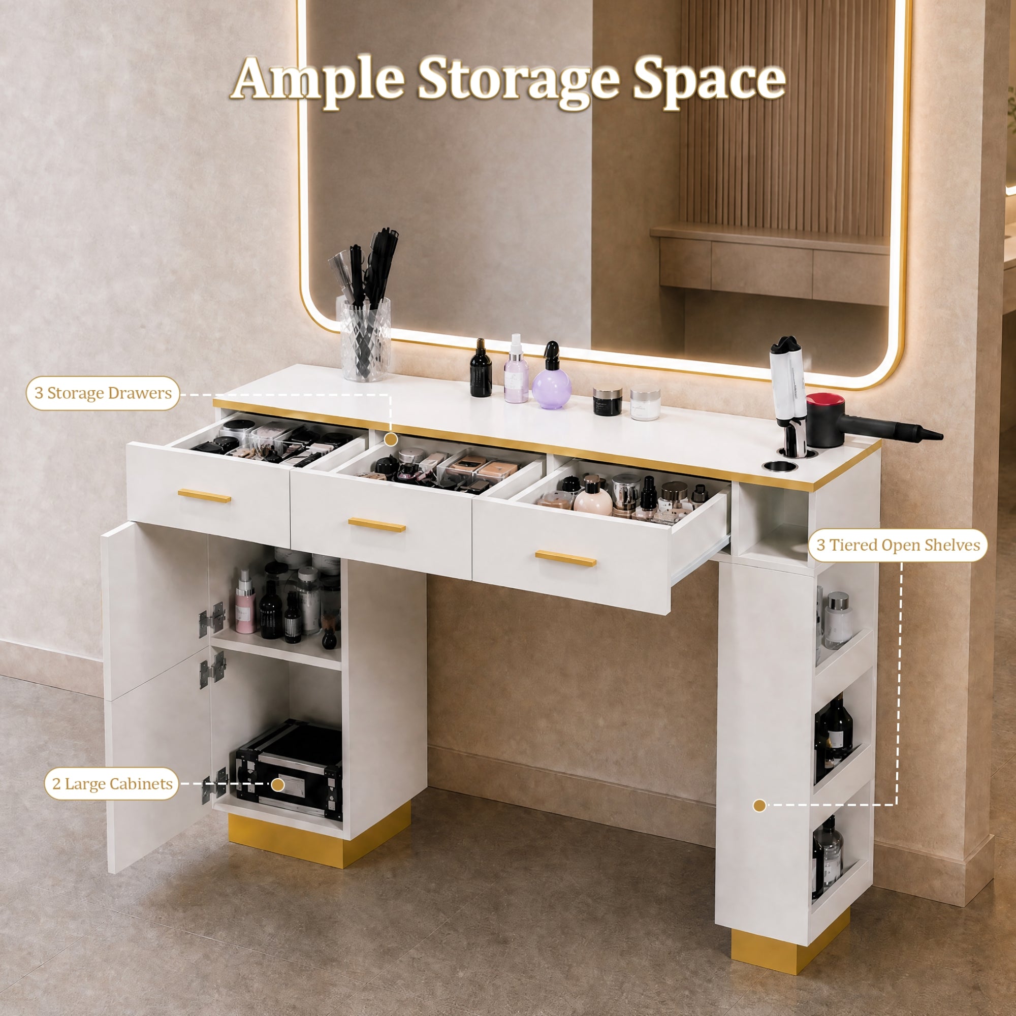 Advwin Barber Salon Stations for Hair Stylist