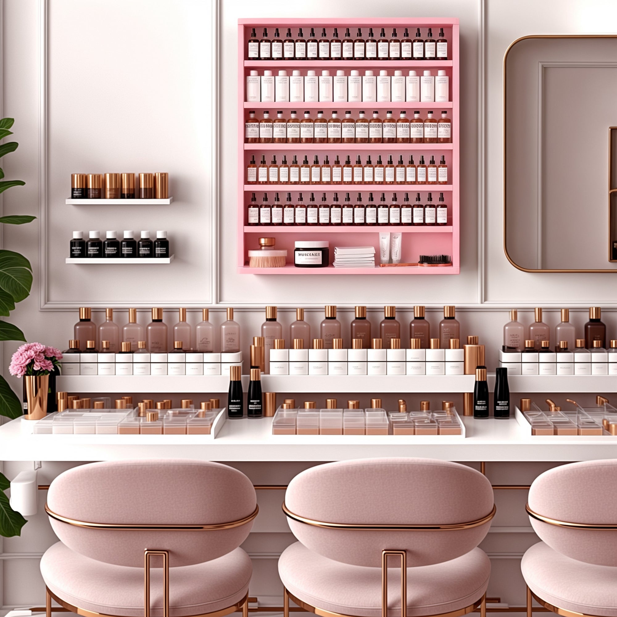 Advwin Wall Mount Nail Polish Organizer