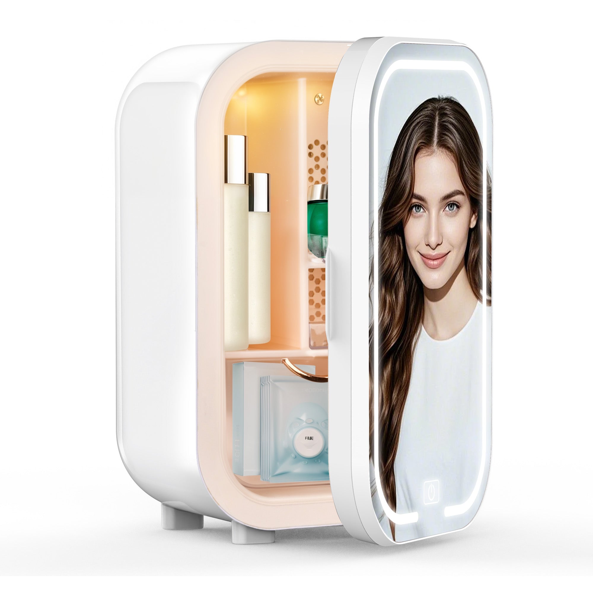Advwin 22L Mini Skincare Fridge with LED Mirror