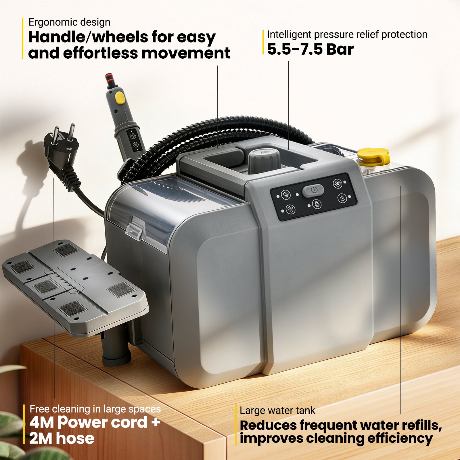 Advwin Steam Cleaner Chemical-Free High-Pressure