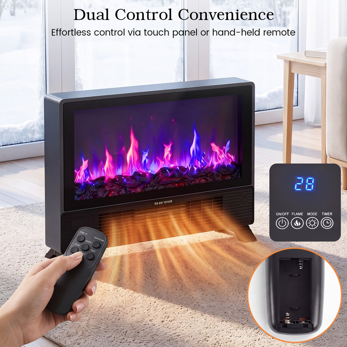 Advwin Wall-Mounted & Freestanding Space Heater