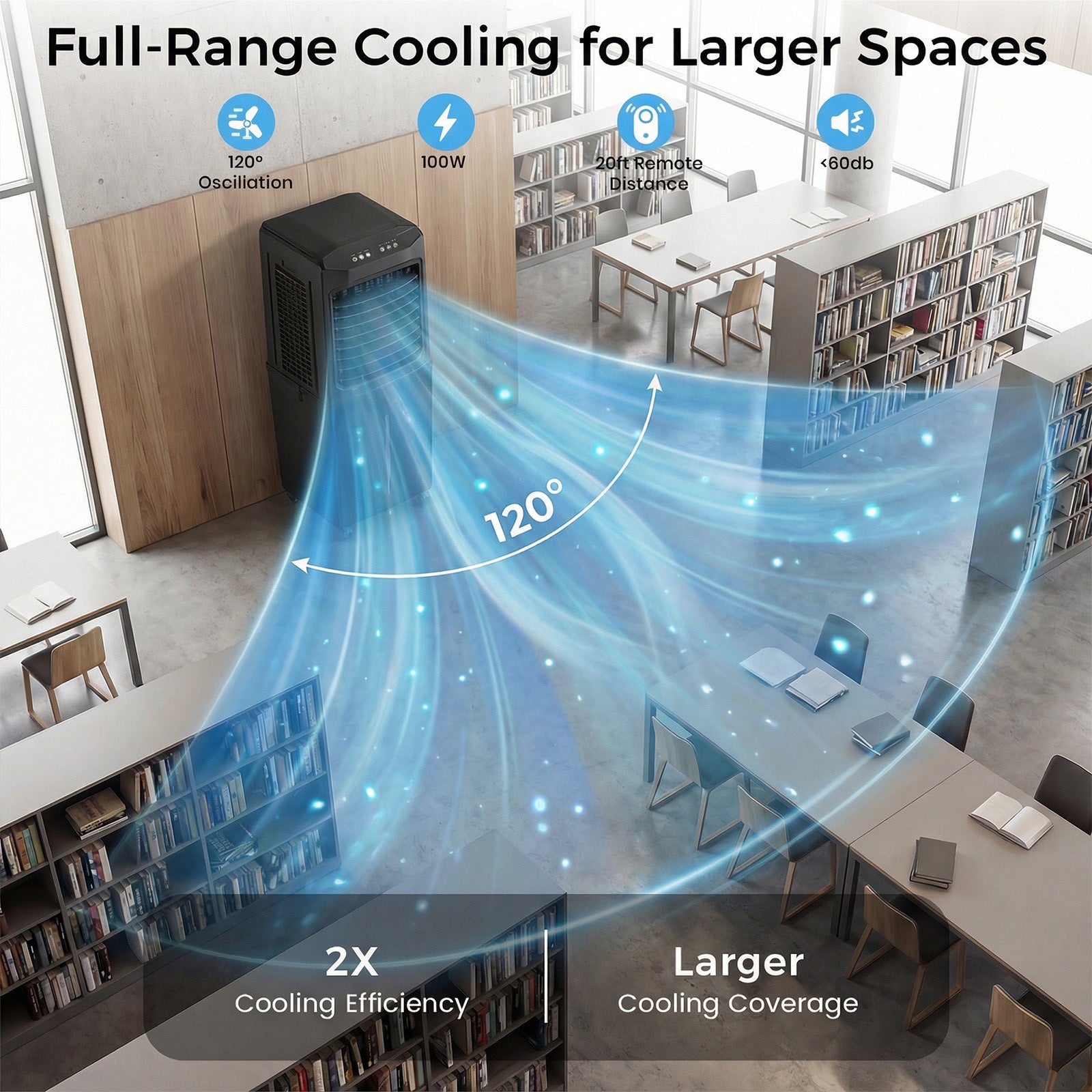 Advwin 3300 CFM Evaporative Swamp Cooler