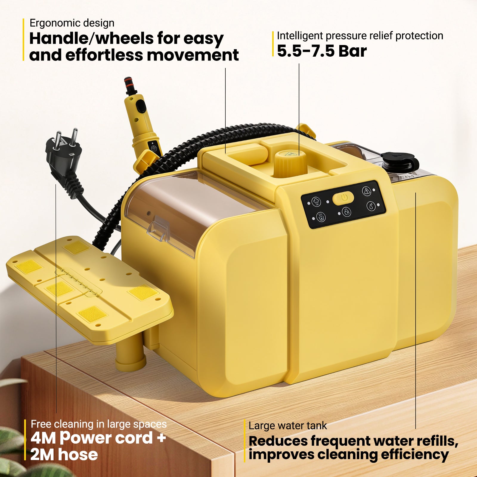 Advwin Steam Cleaner Chemical-Free High-Pressure