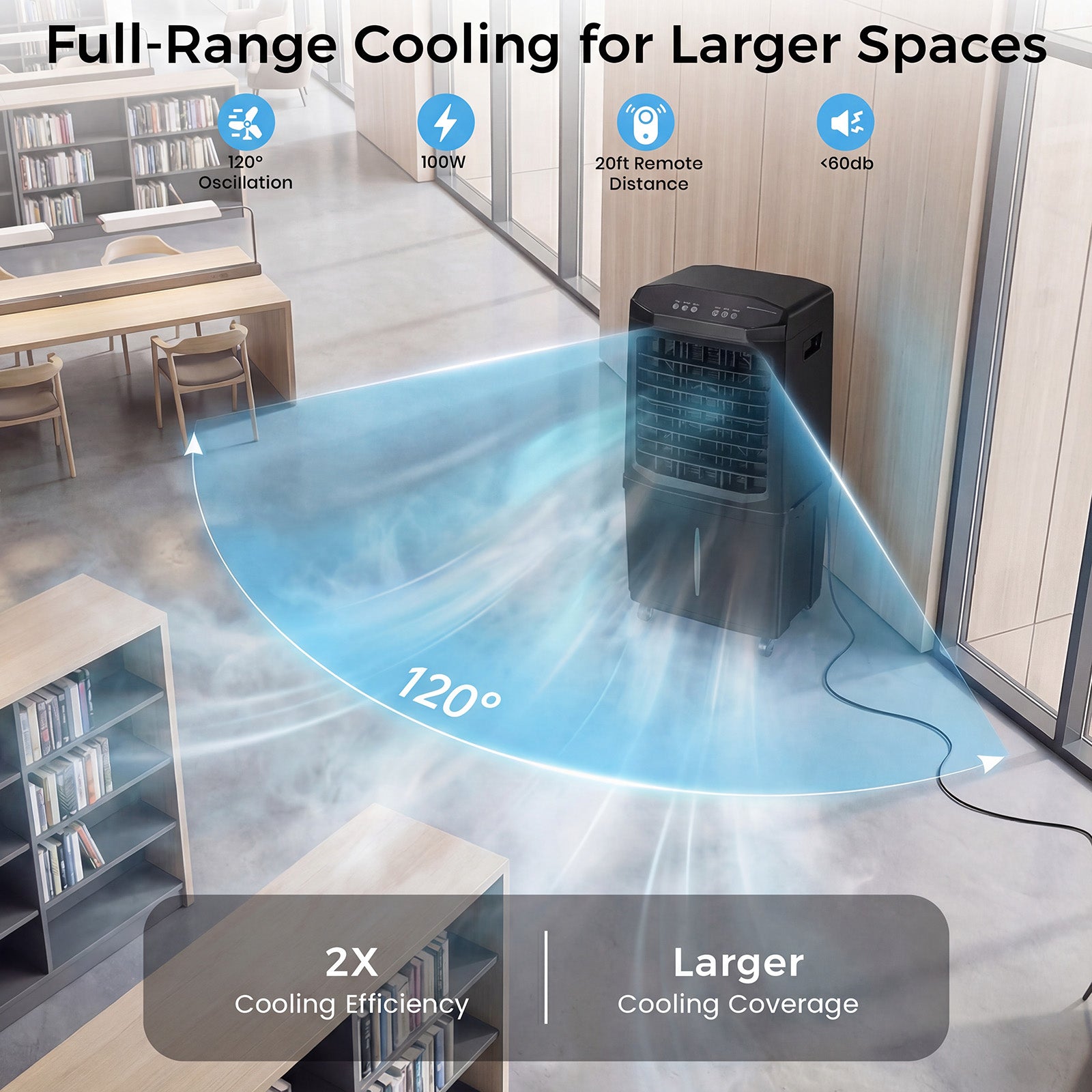 Advwin 3300 CFM Evaporative Swamp Cooler