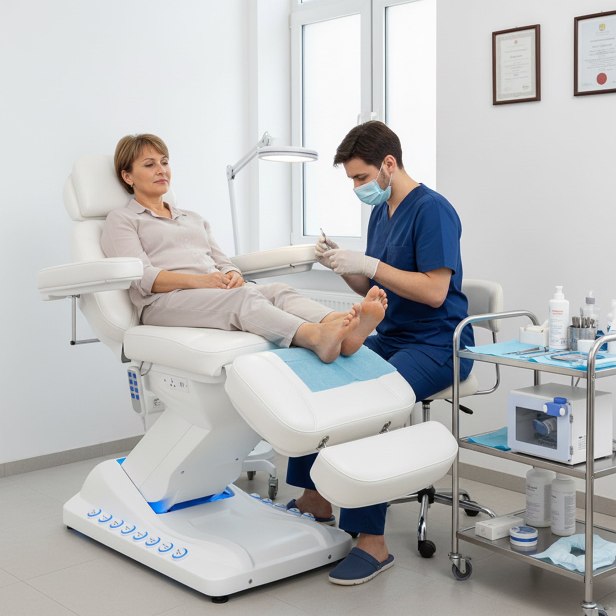 Advwin Massage Table with Built-in Charging Station