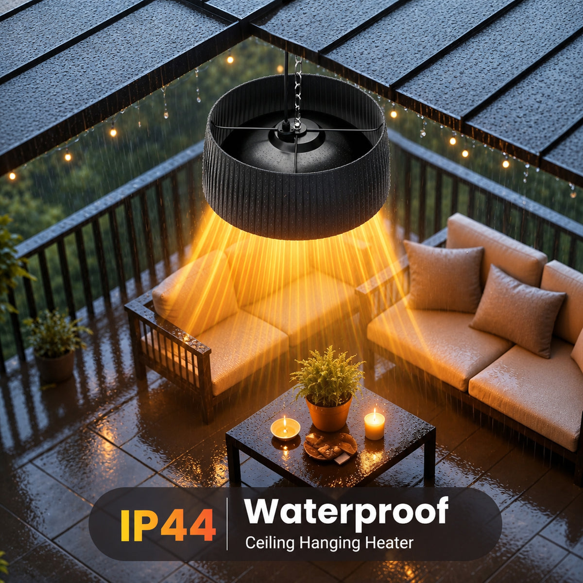 Advwin 1800W Outdoor Hanging Patio Heater
