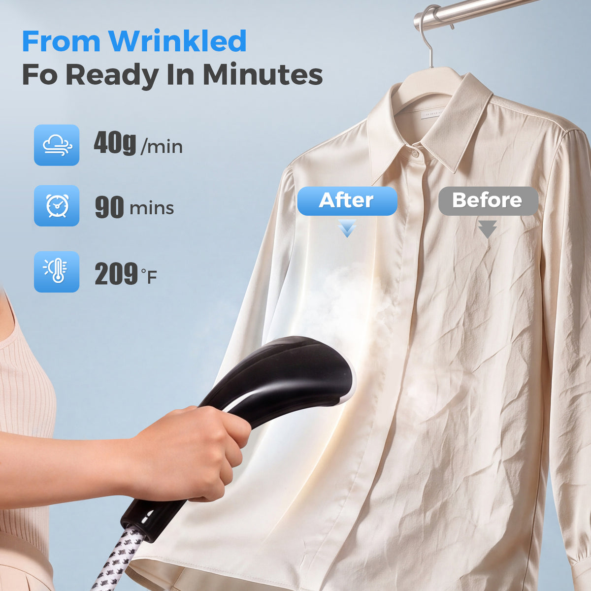 Advwin Garment Steamer 10 Steam Levels