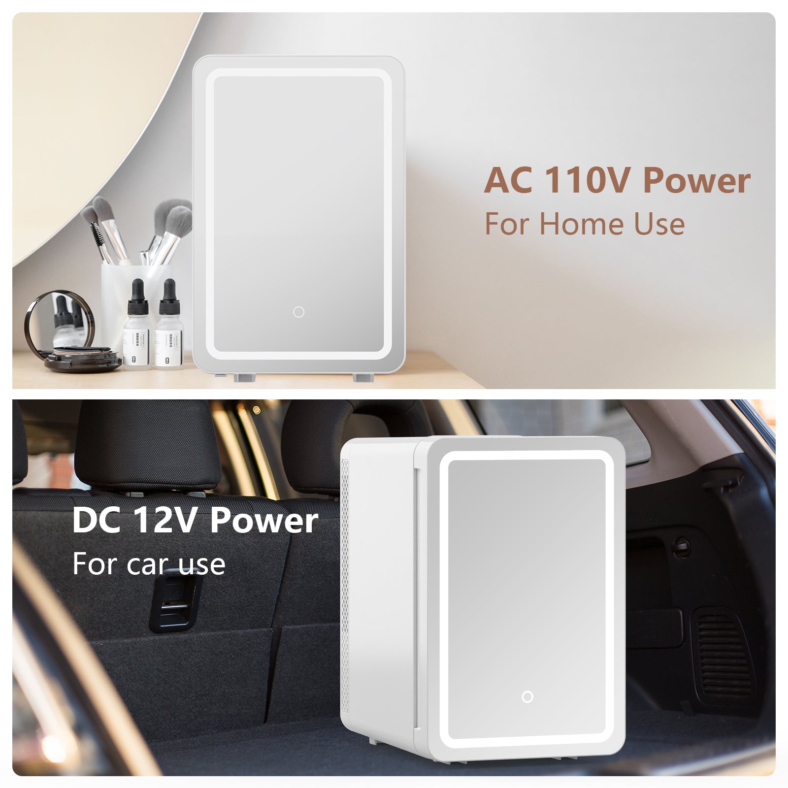 Advwin 20L Skincare Mini Fridge with Mirror