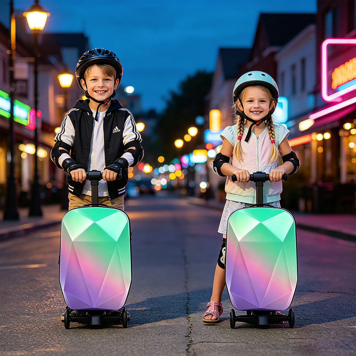 Advwin Expandable 4-in-1 Scooter Suitcase for Kids
