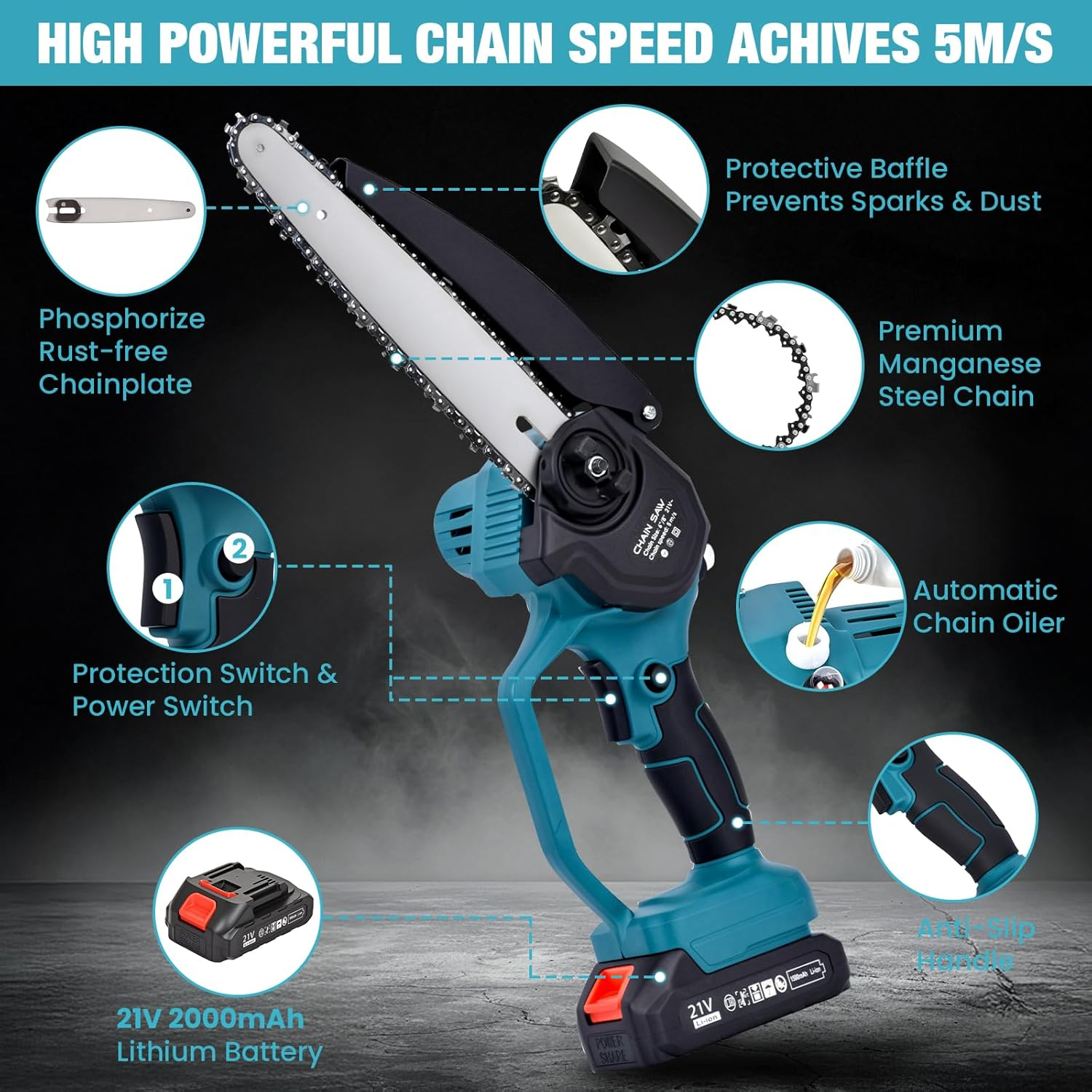Advwin 2-in-1 Electric Pole Saw