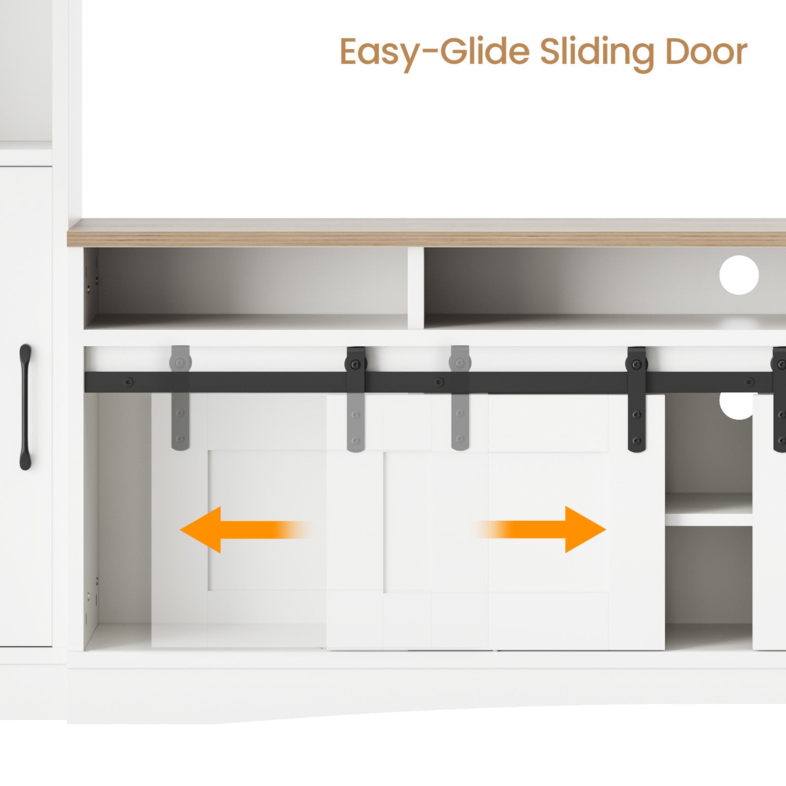 Advwin 101" Modern Wall Unit Entertainment Center
