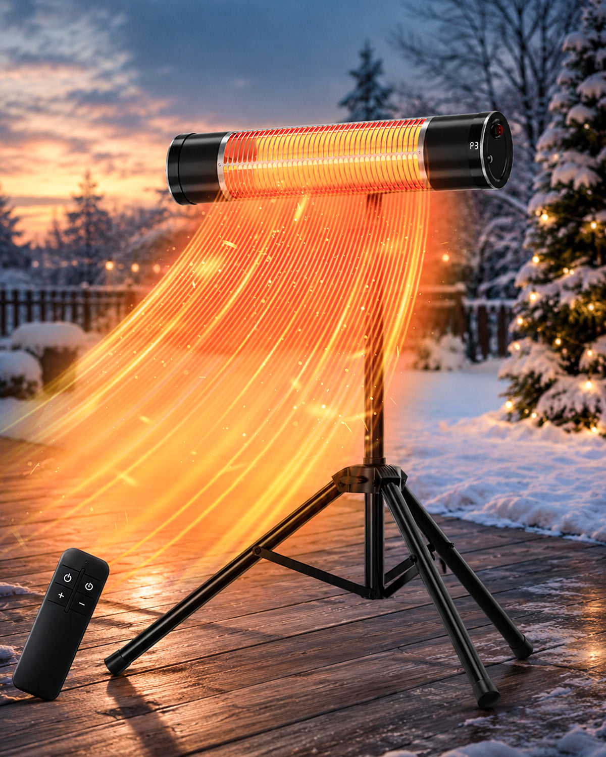Advwin 1800W Electric Infrared Patio Heater