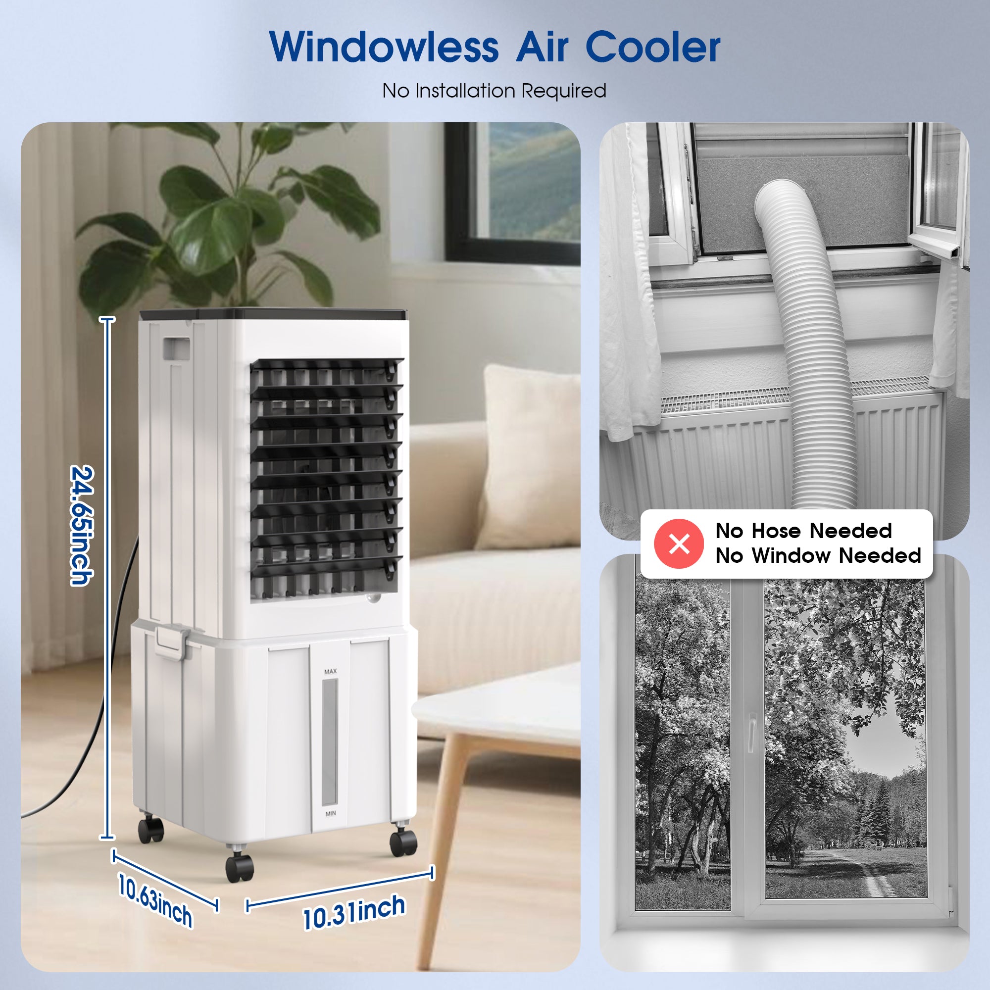 Windowless Air Cooler