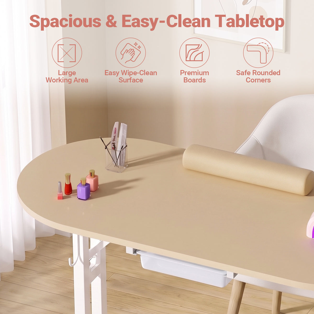 Advwin Portable Manicure Desk for Home & Travel