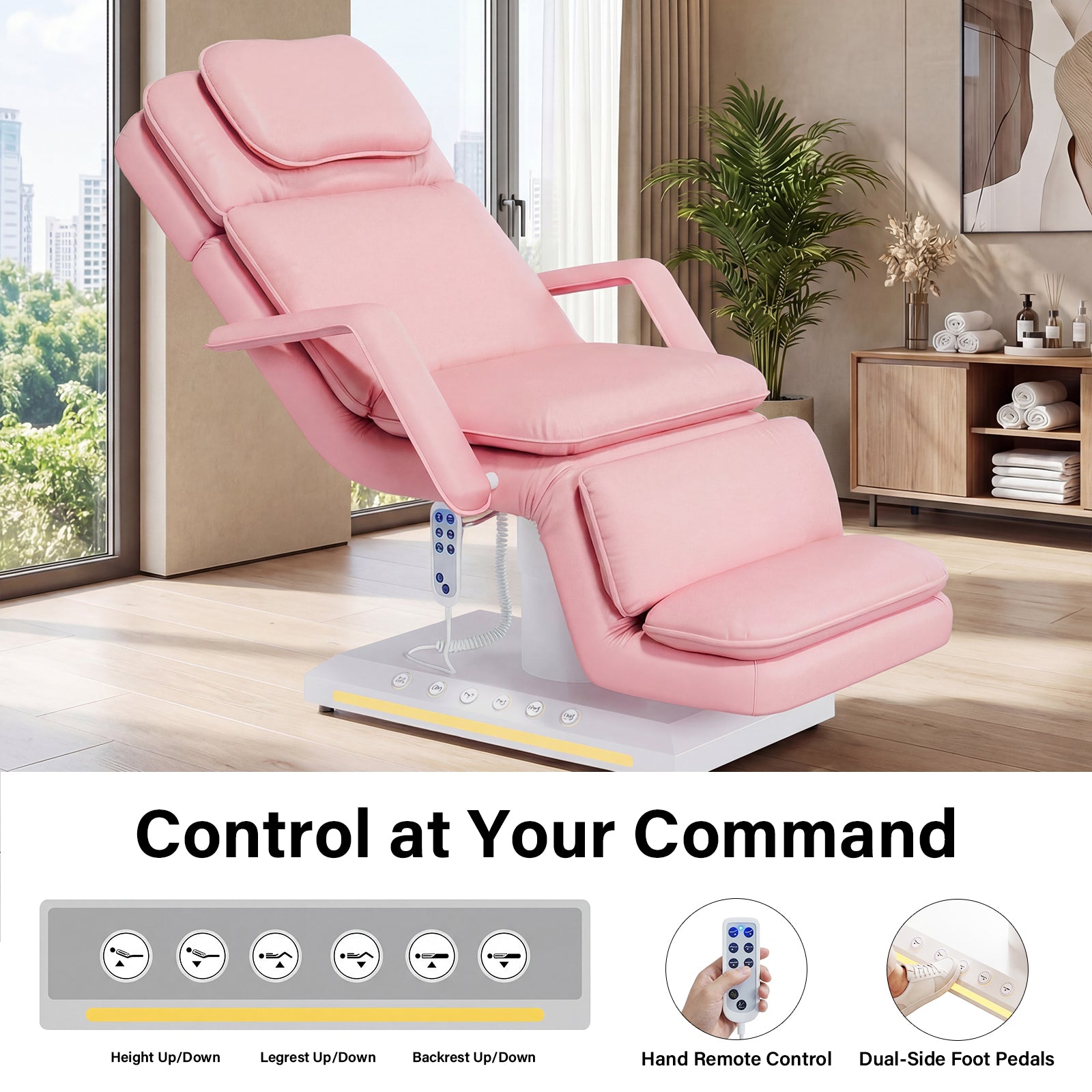 Advwin 3 Motor Electric Massage Table w/Stool