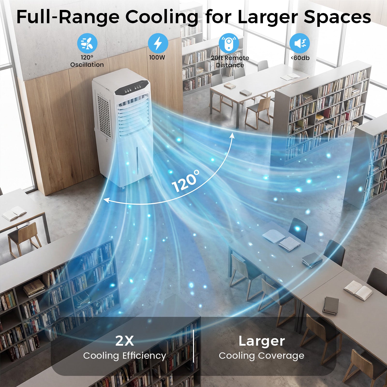 Advwin 3300 CFM Evaporative Swamp Cooler