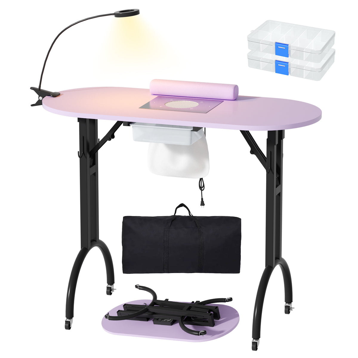 Advwin Portable Manicure Desk for Home & Travel