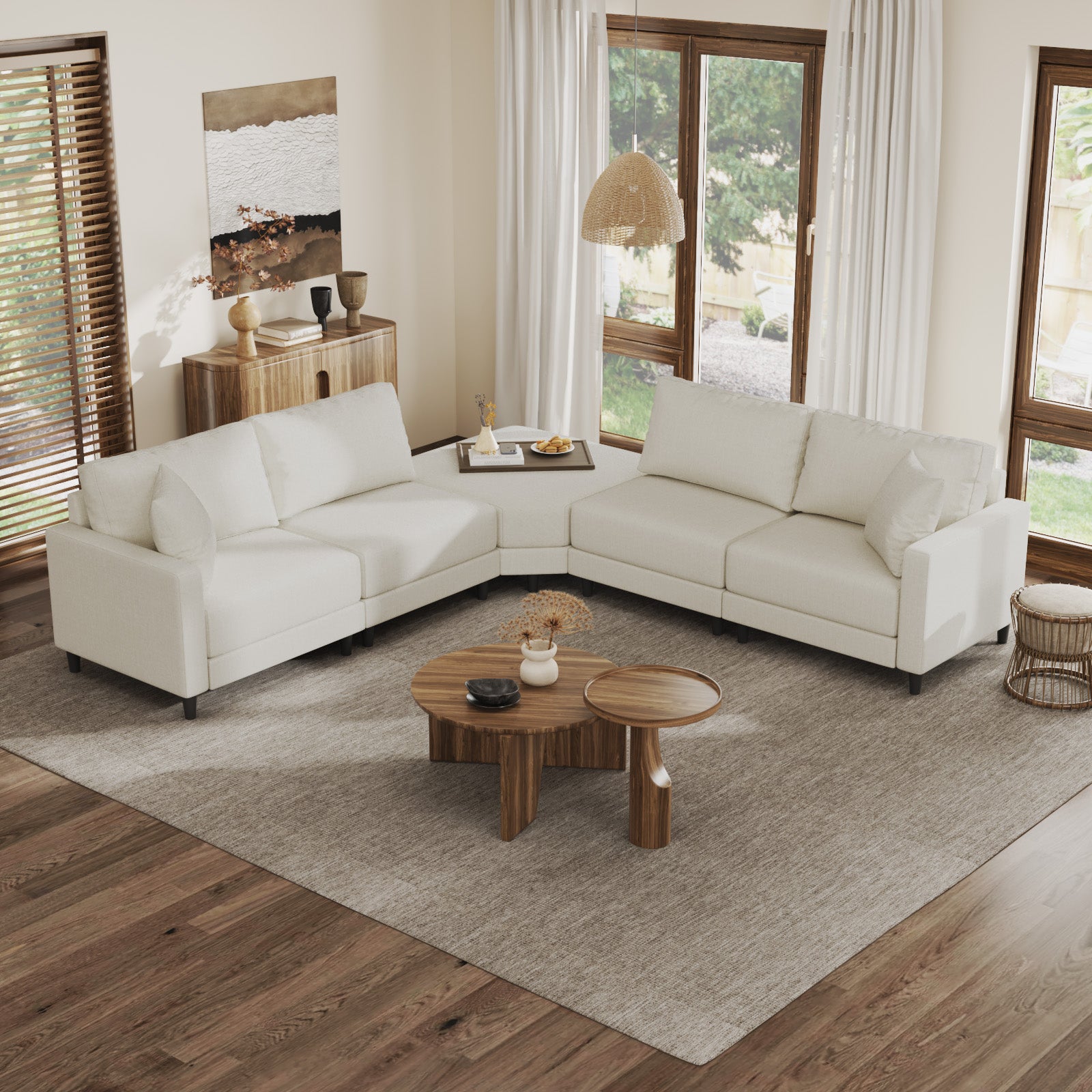 Advwin L Shape Sectional Corner Sofa