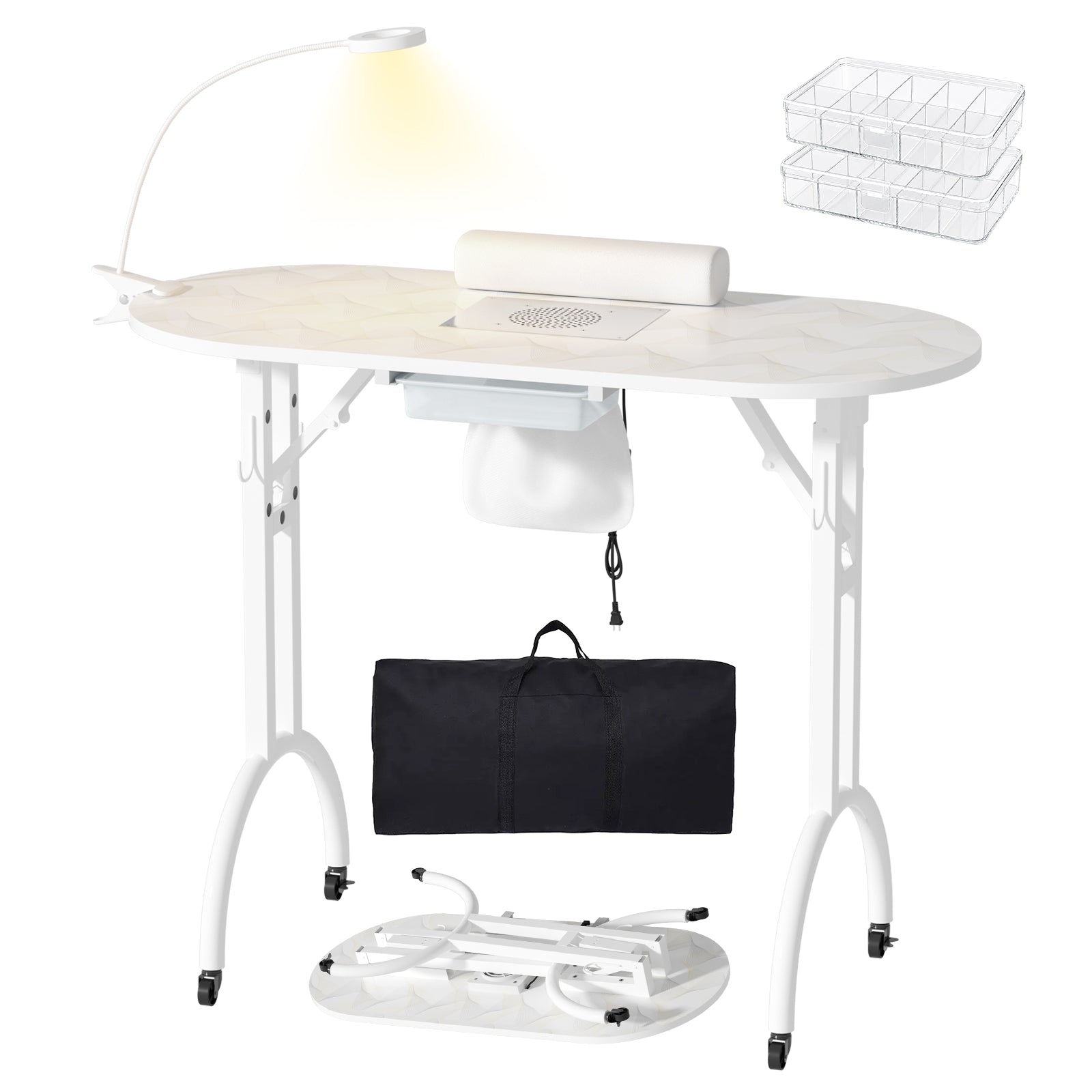 Advwin Portable Manicure Desk for Home & Travel