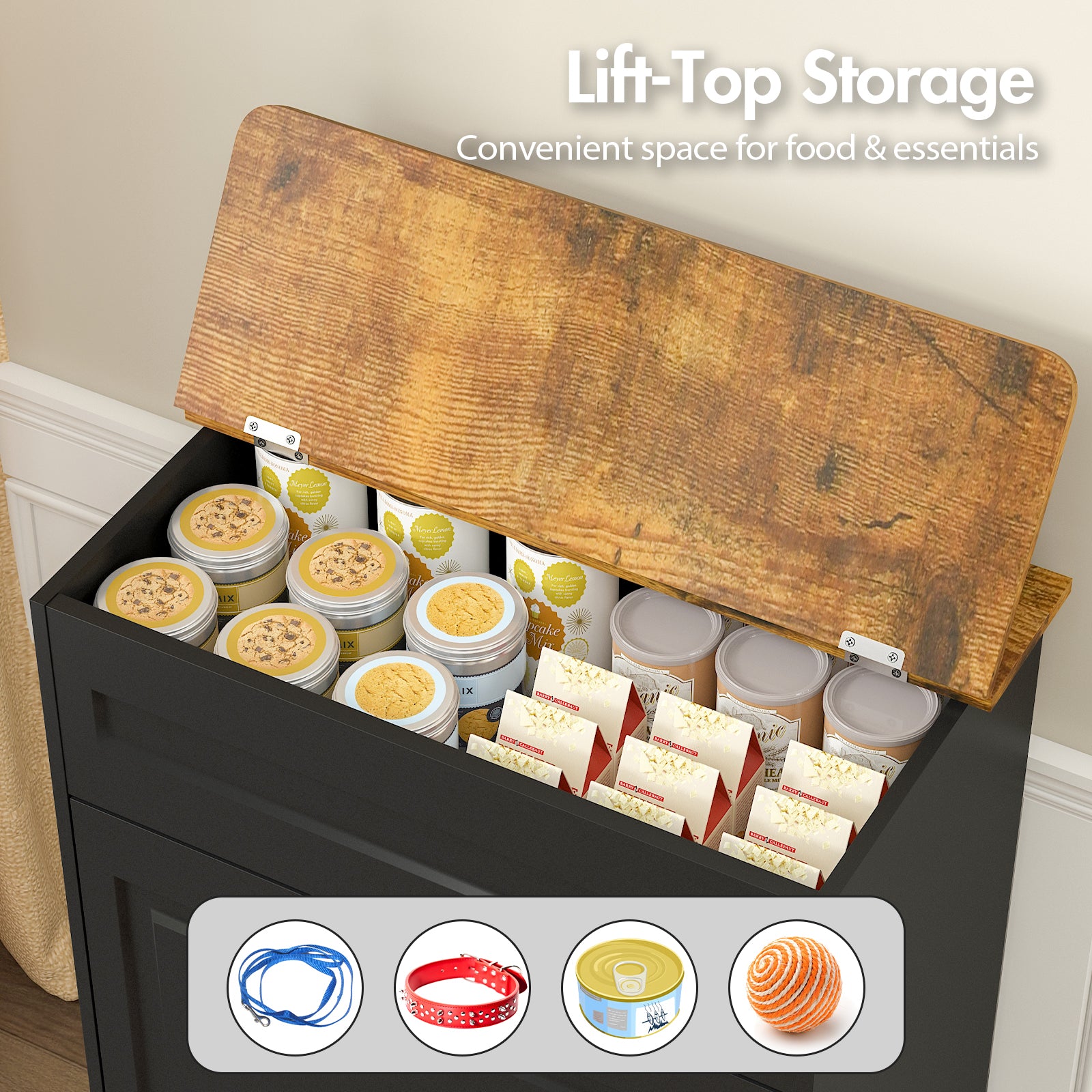 Advwin All-in-One Pet Feeding Cabinet