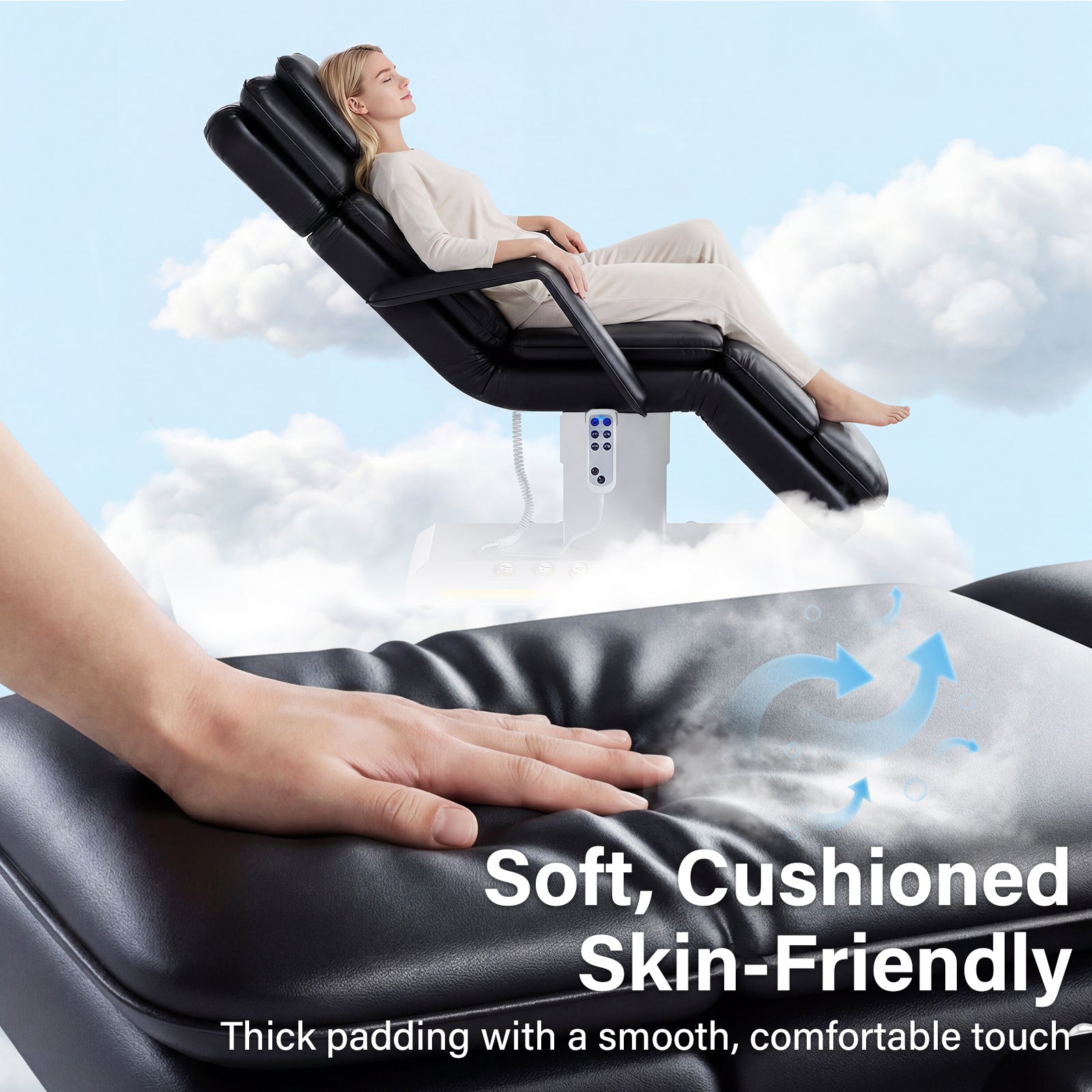 Advwin 3 Motor Electric Massage Table w/Stool