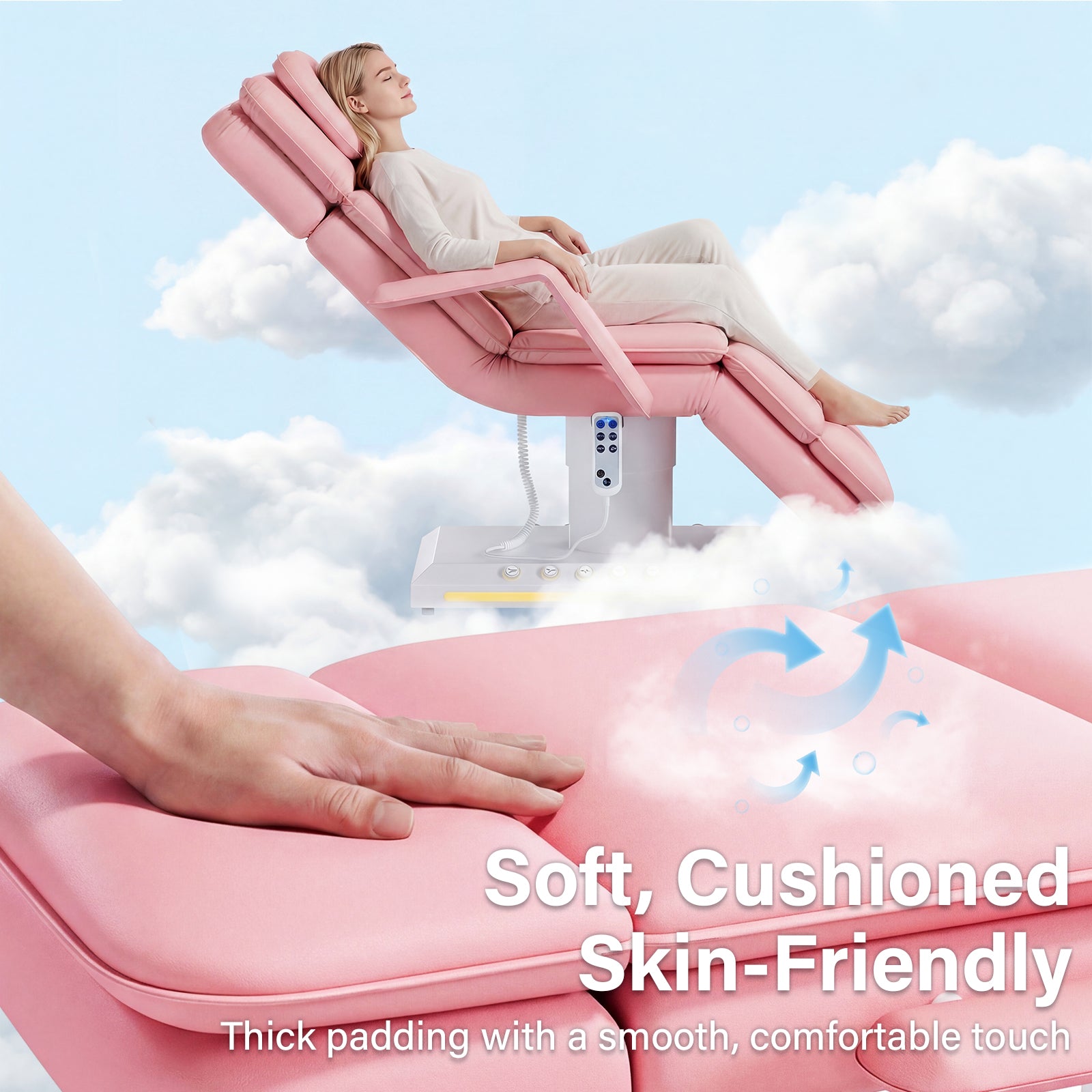 Advwin 3 Motor Electric Massage Table w/Stool