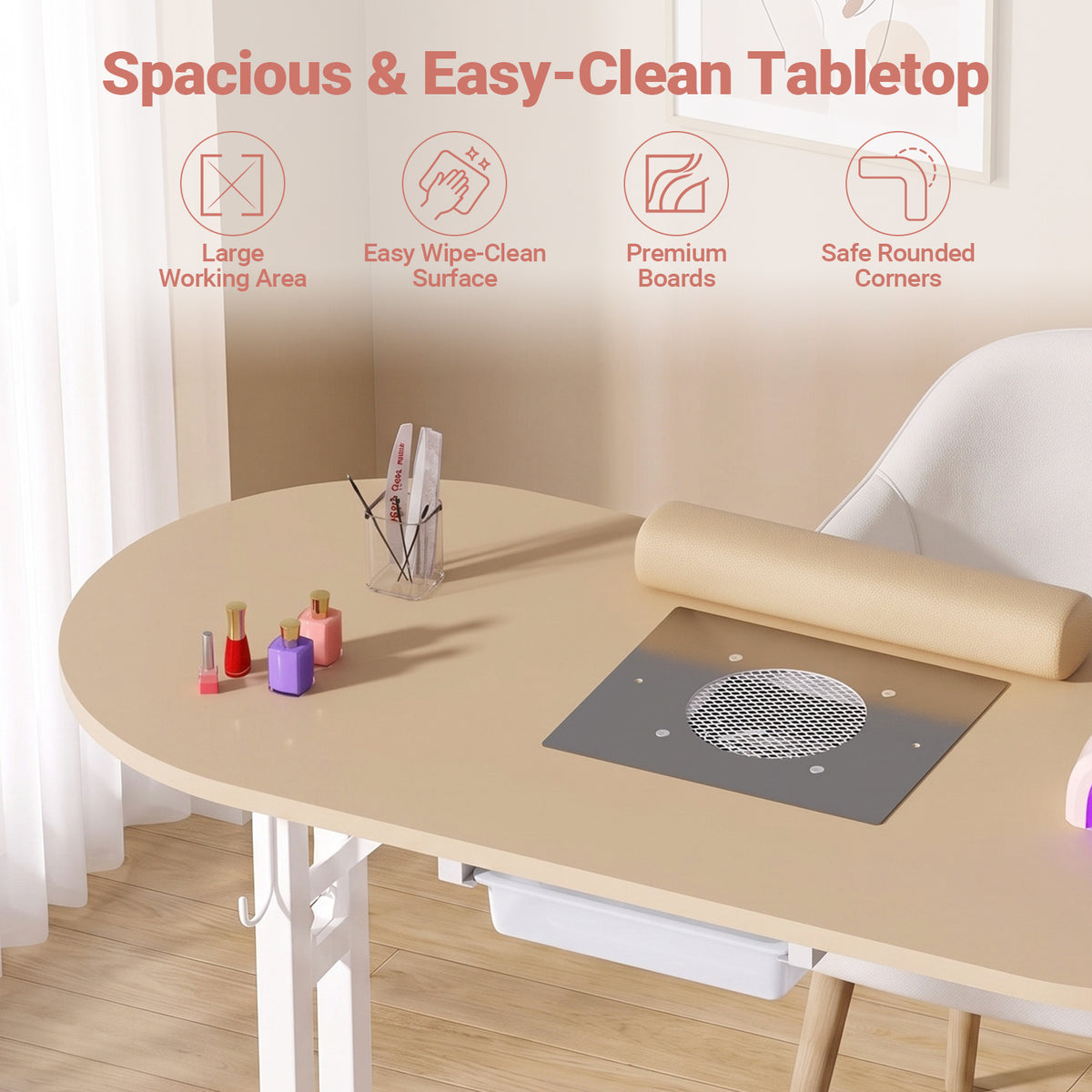 Advwin Portable Manicure Desk for Home & Travel