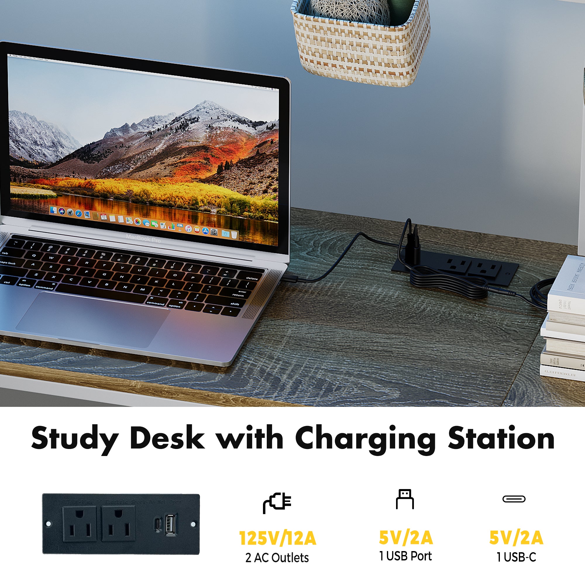 Advwin Space-Saving Loft Bed with LED Light & Drawers