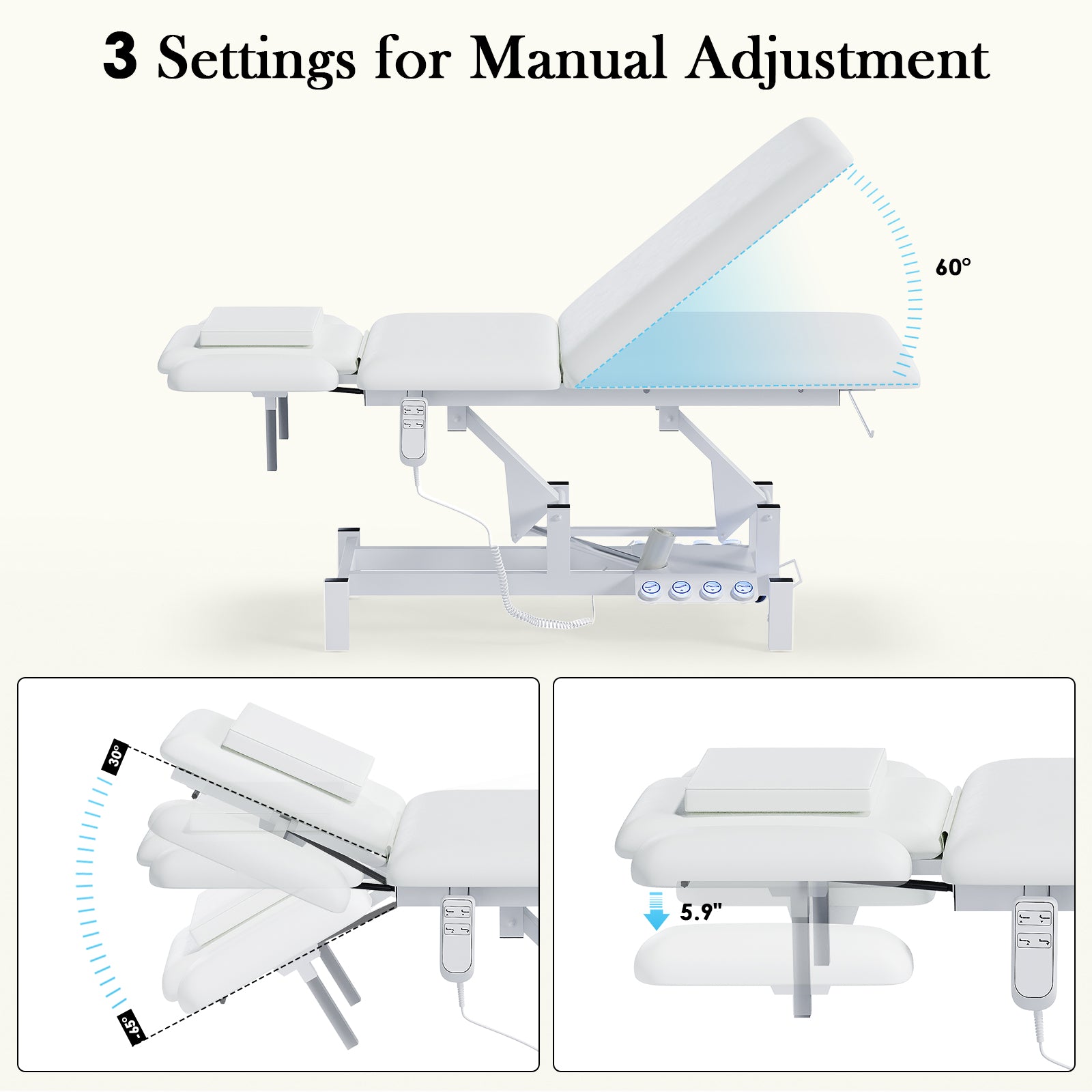 Advwin 2-Motor Electric Massage Treatment Table