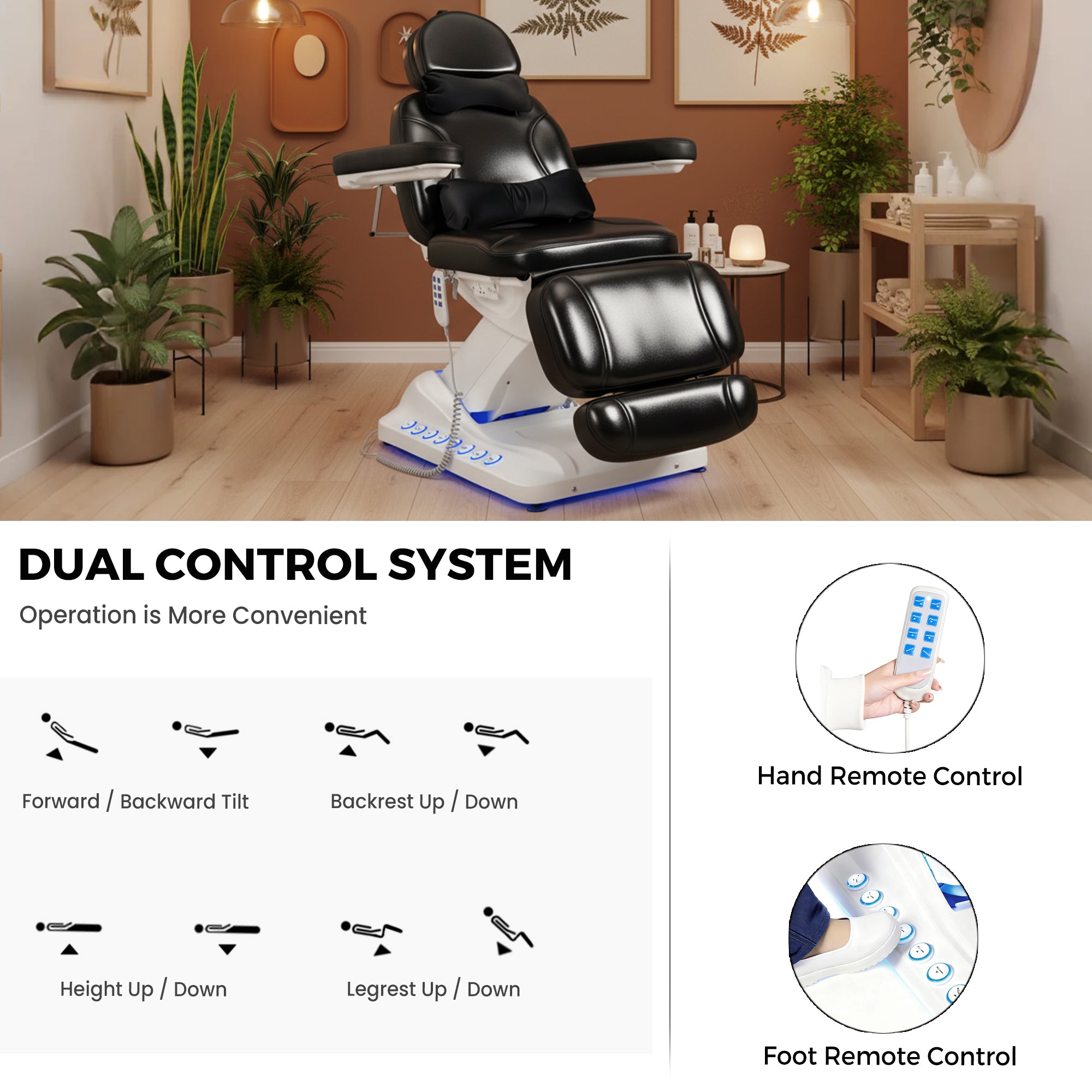 Advwin Massage Table with Built-in Charging Station