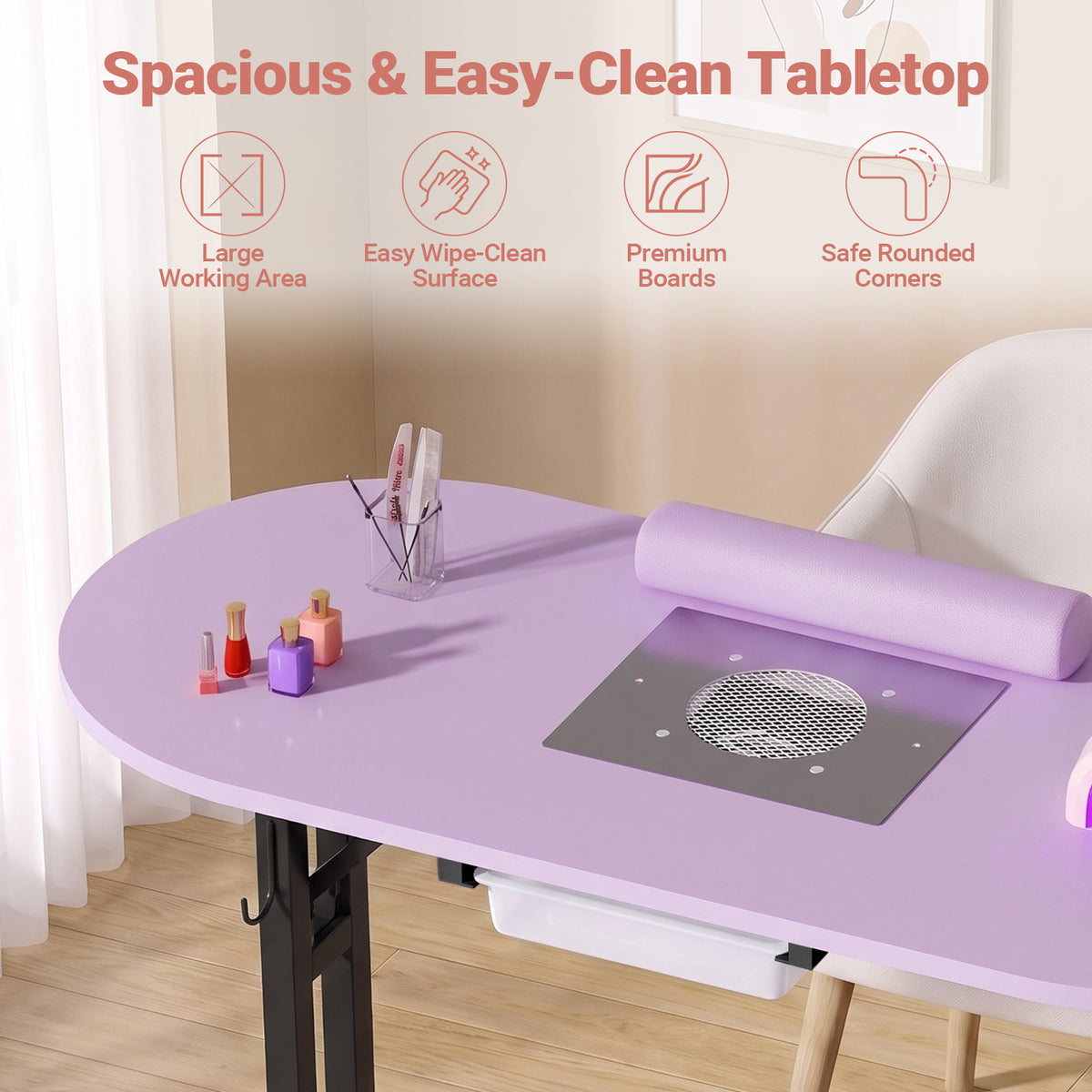 Advwin Portable Manicure Desk for Home & Travel