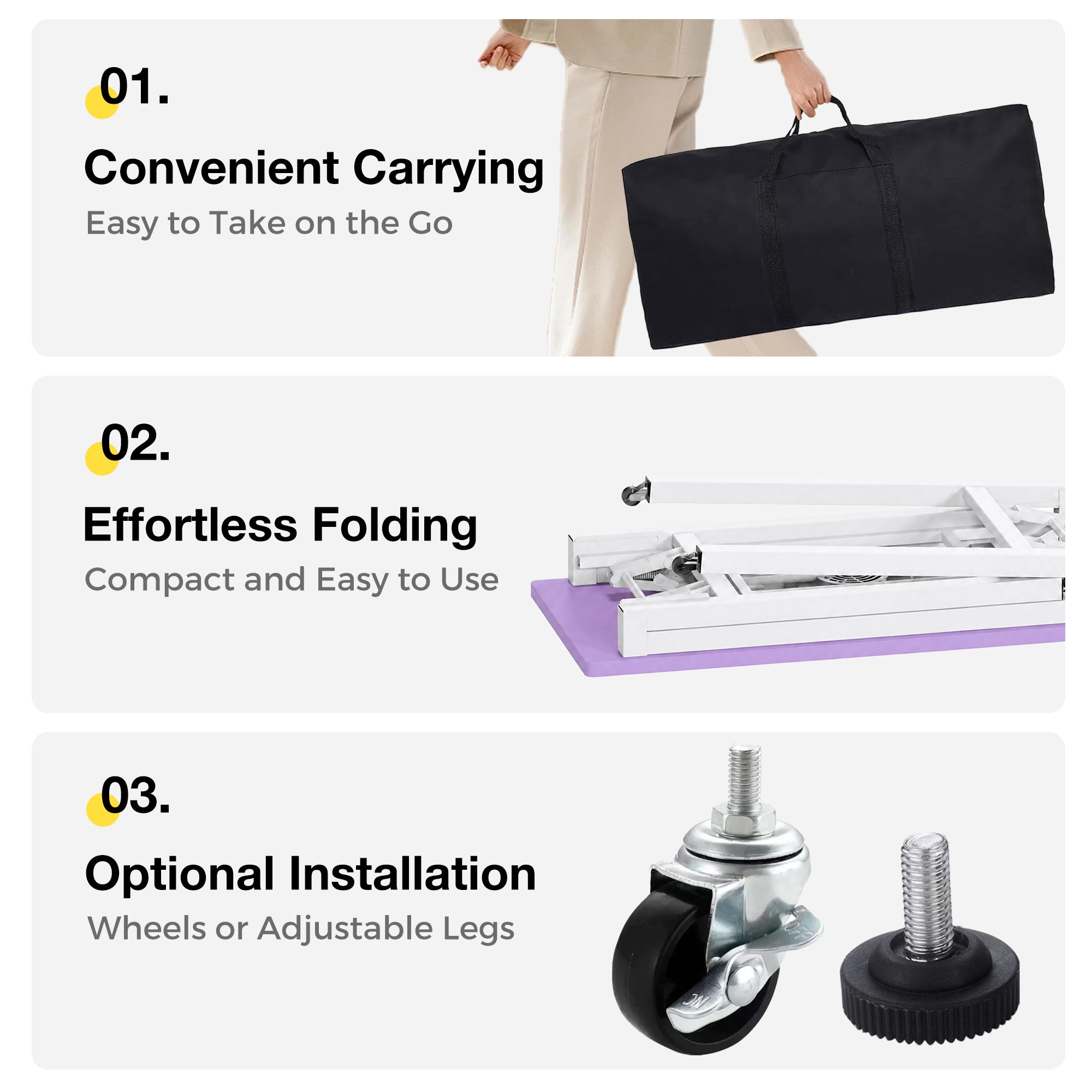 Advwin Nail Table w/ Dust Collector Portable