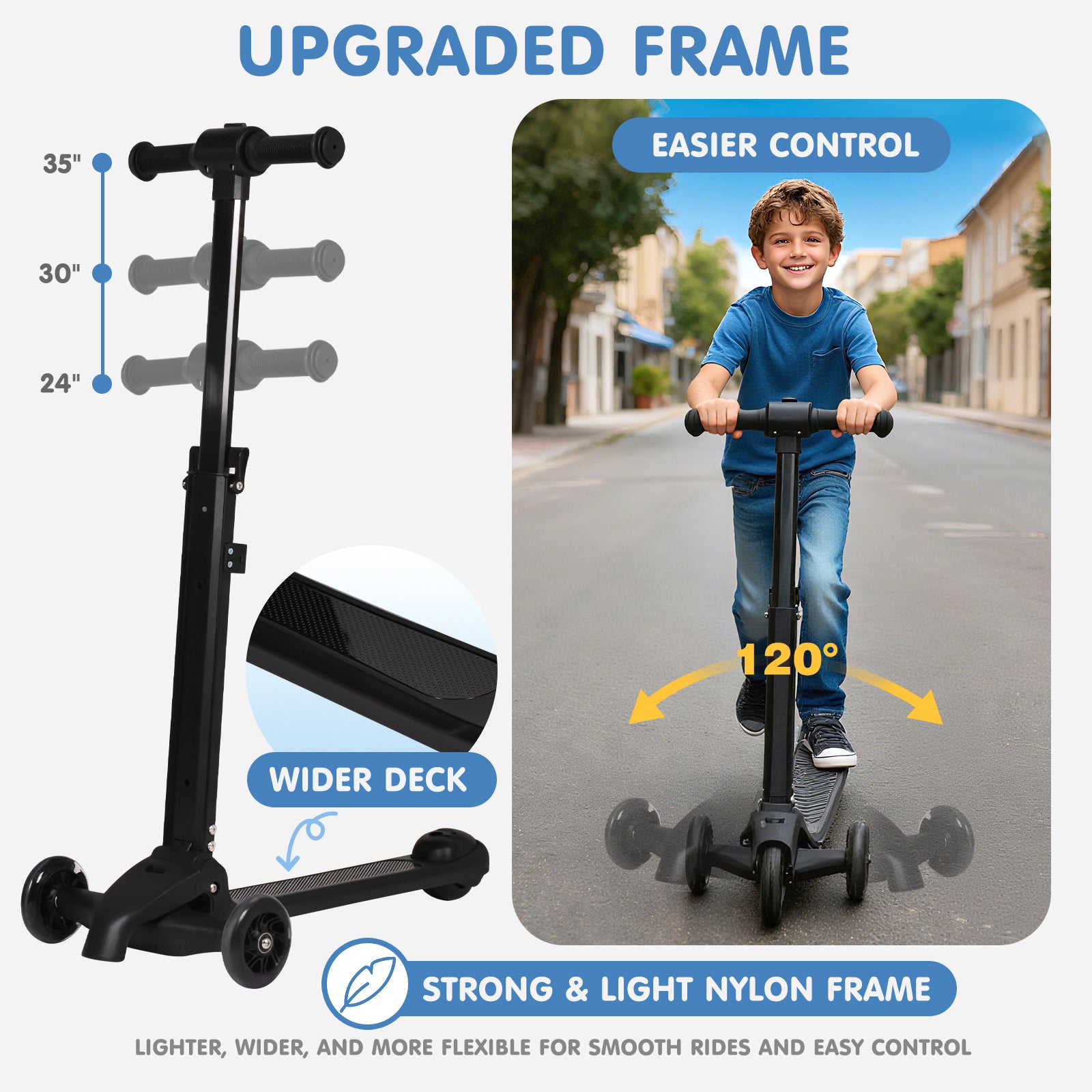 Advwin 4-in-1 Detachable Scooter Luggage for Kids