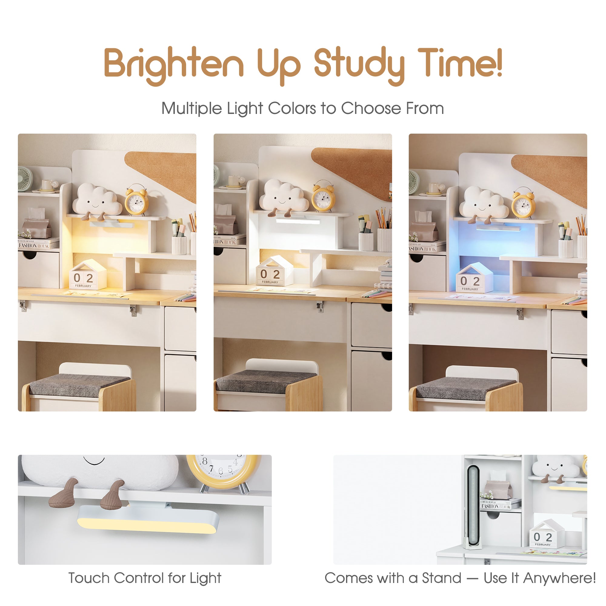 Advwin Multifunctional Kids Desk and Chair Set