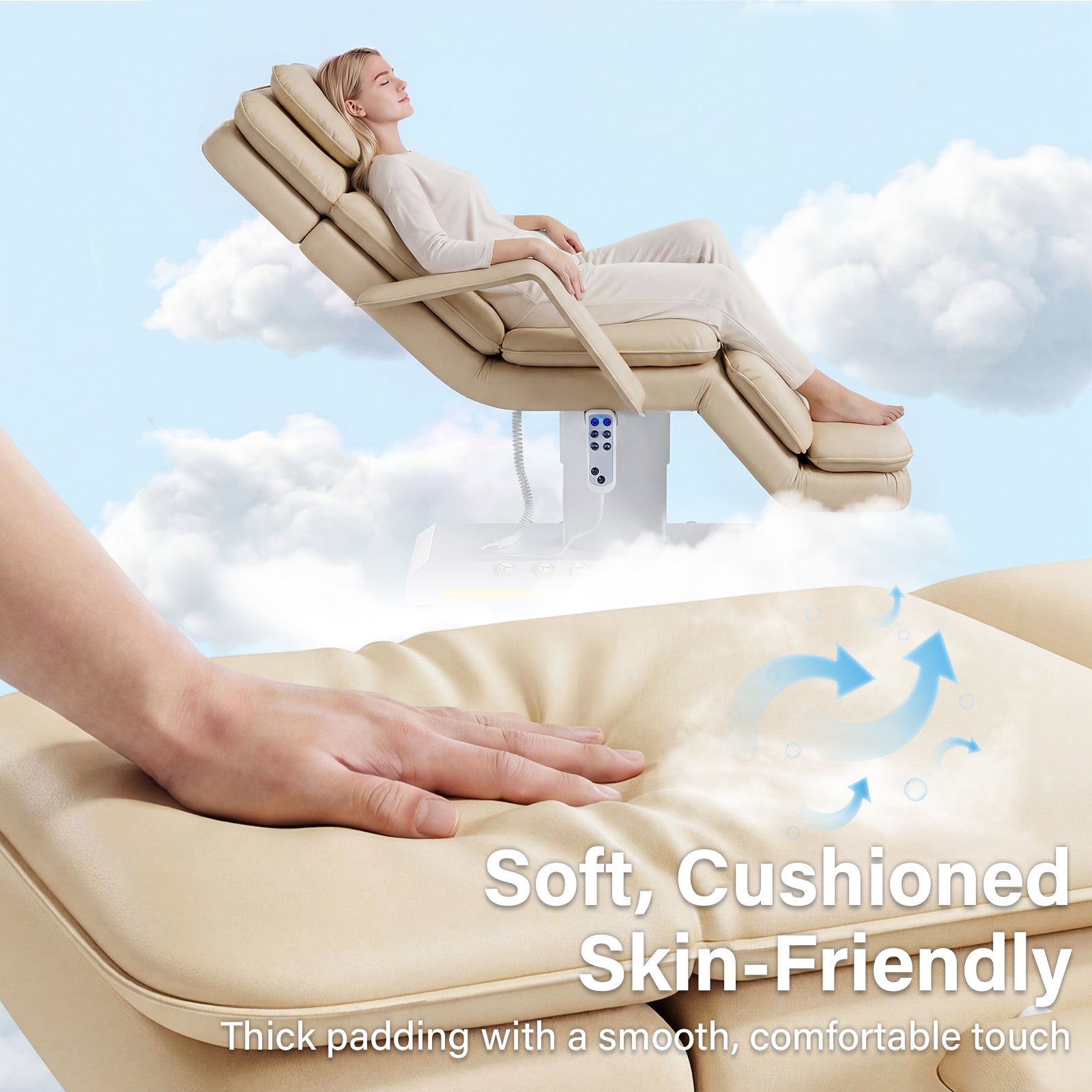 Advwin 3 Motor Electric Massage Table w/Stool