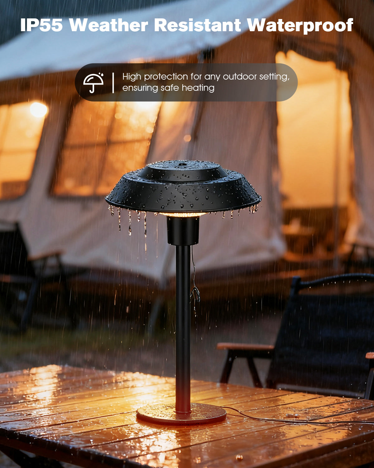 Advwin Electric Infrared Tabletop Patio Heater