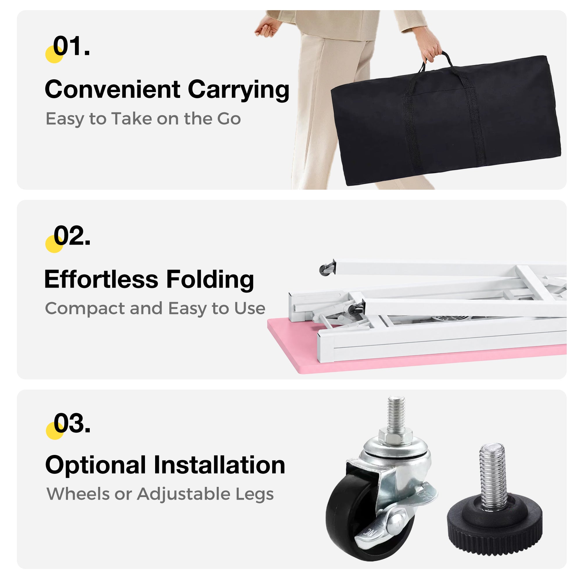 Advwin Nail Table w/ Dust Collector Portable