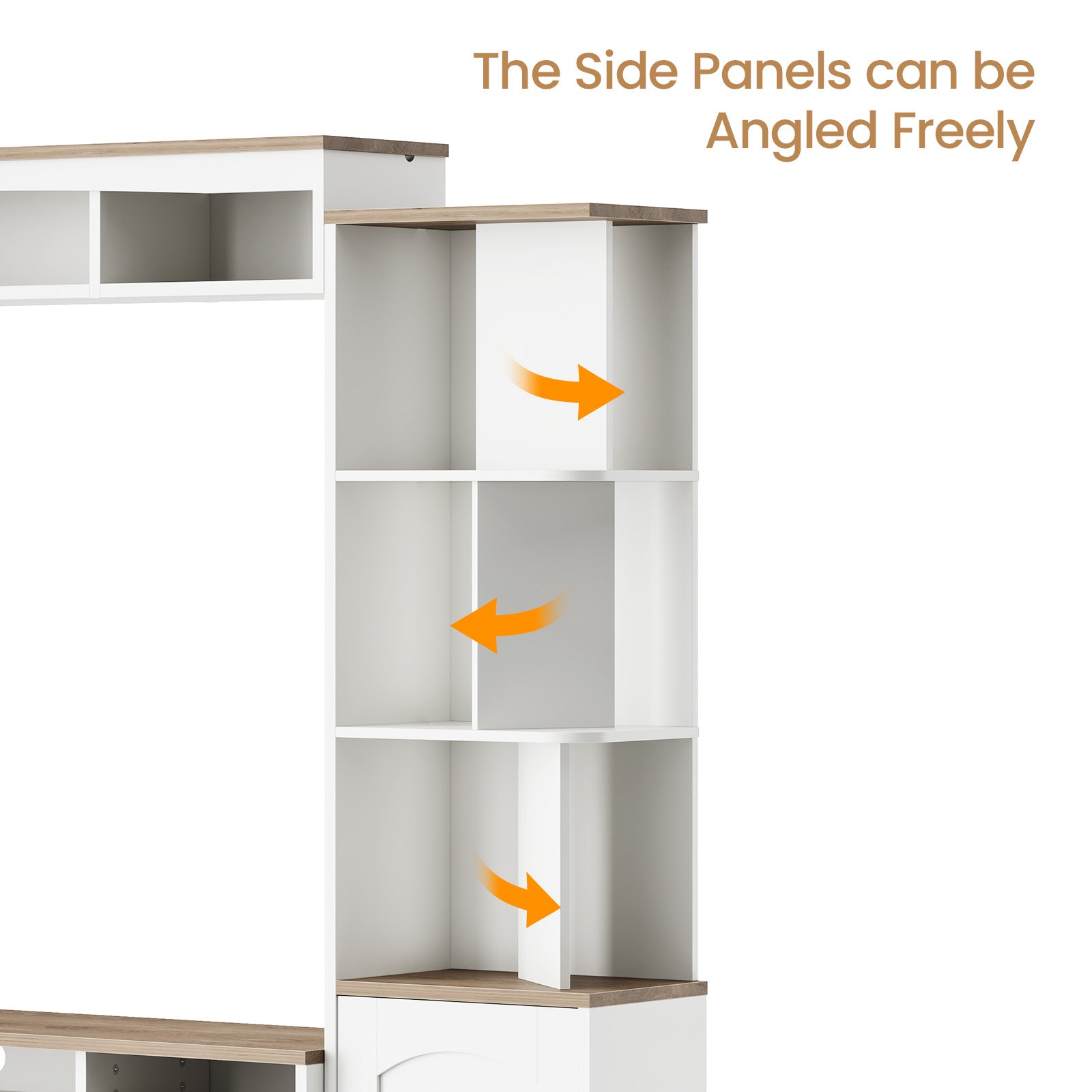 Advwin 101" Modern Wall Unit Entertainment Center