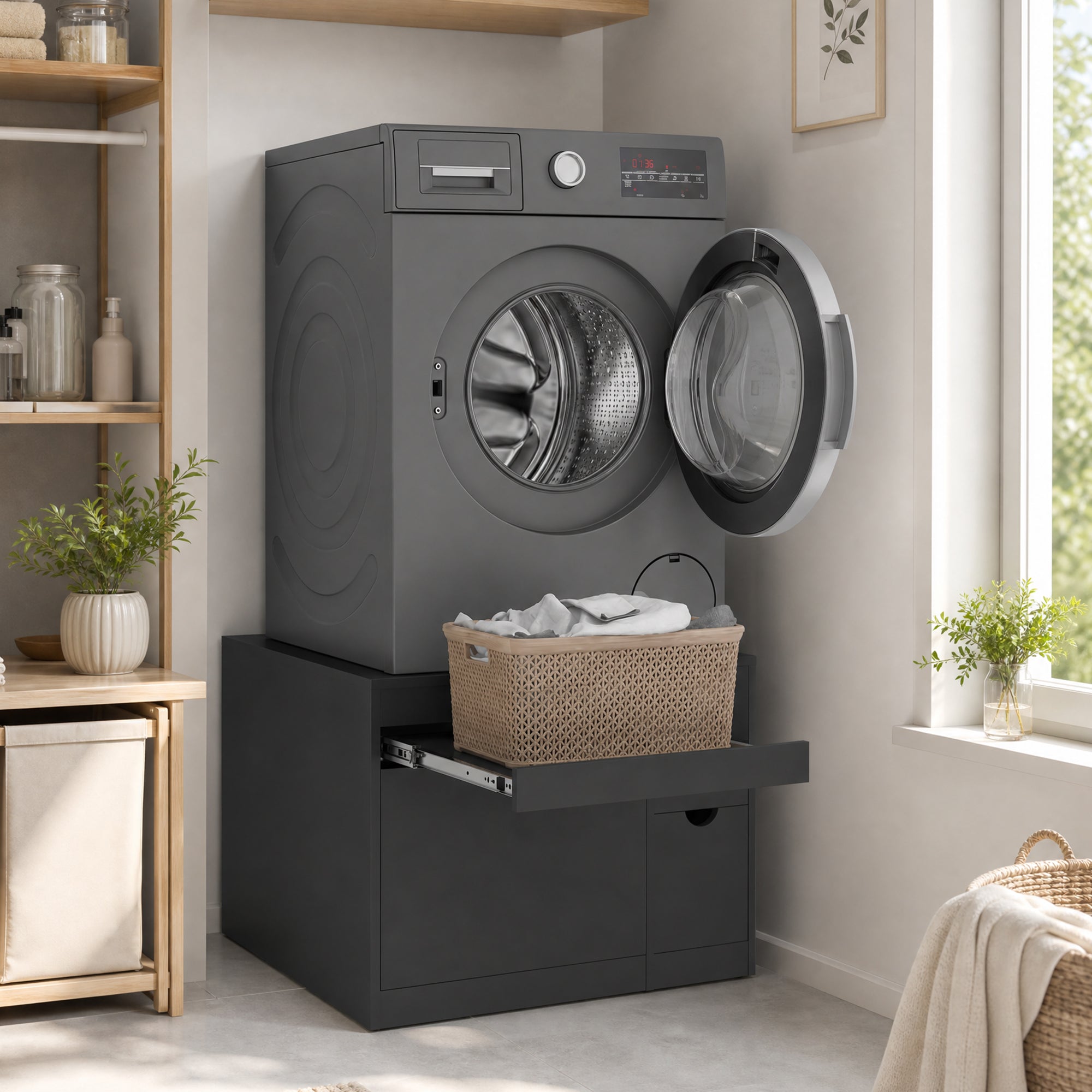 Advwin Heavy Duty Wooden Laundry Stand